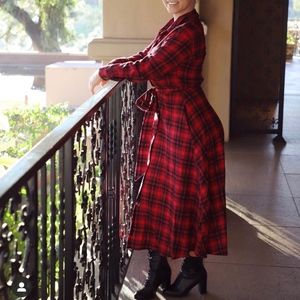 Flannel Maxi Dress
